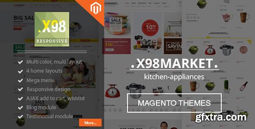 ThemeForest - X98 v1.0 - SuperMarket Responsive Magento Theme - 12094579