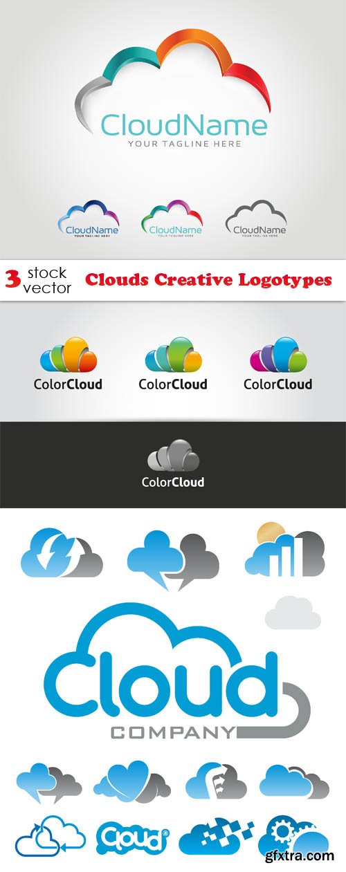 Vectors - Clouds Creative Logotypes