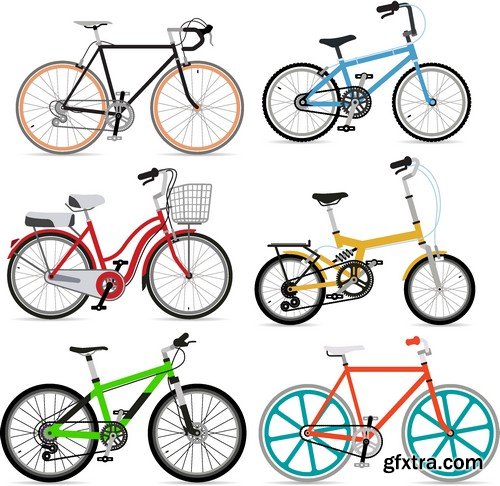 Stock Vectors - Bicycle, 25xEPS