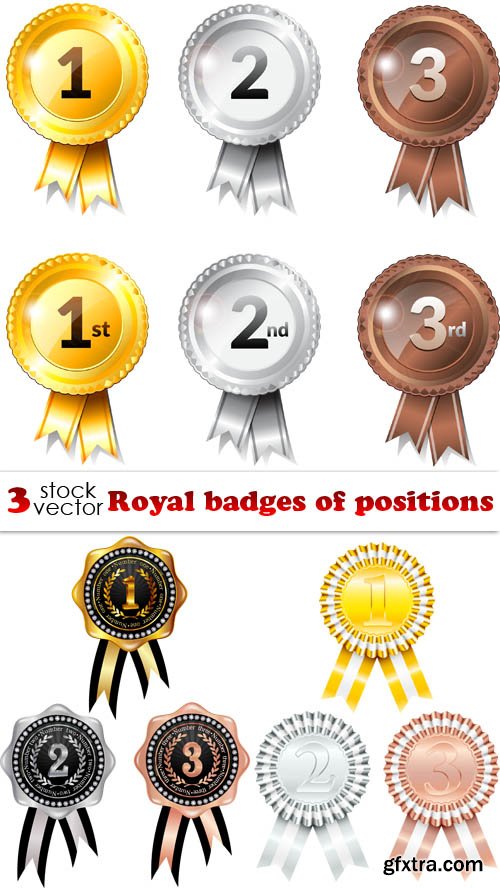 Vectors - Royal badges of positions