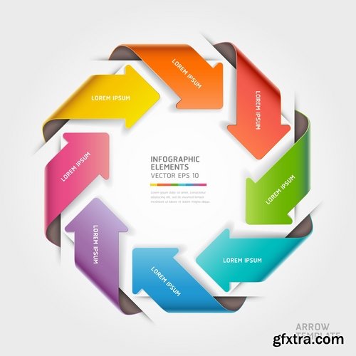 Collection of vector image conceptual business infographics #9-25 Eps