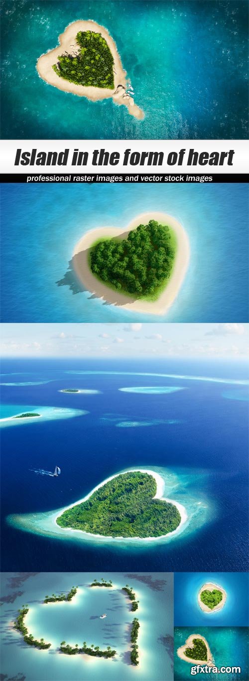 Island in the form of heart