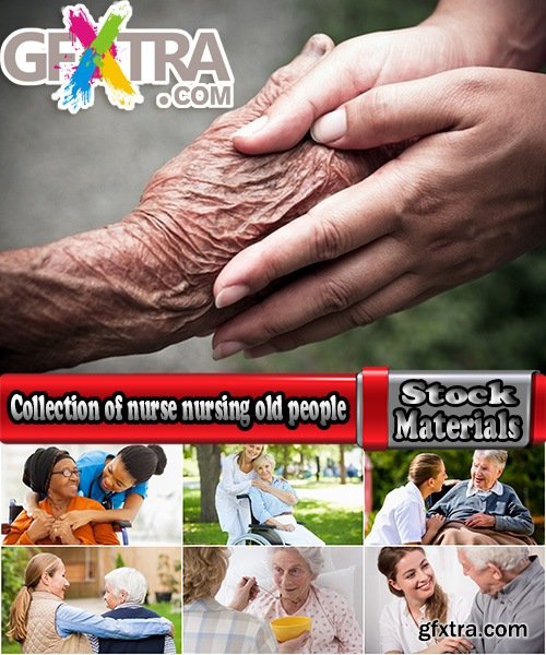 Collection of nurse nursing old people help the old man old woman 25 HQ Jpeg