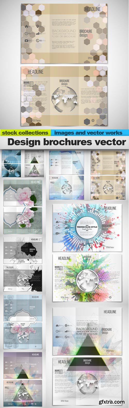 Design brochures vector, 10 x EPS