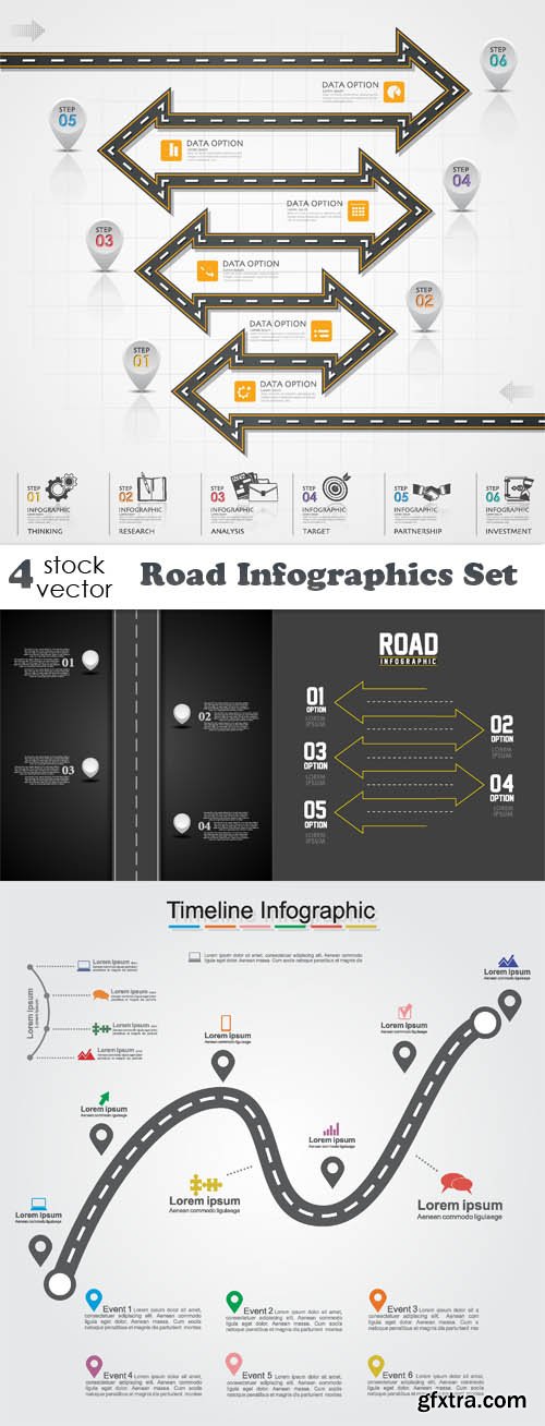 Vectors - Road Infographics Set