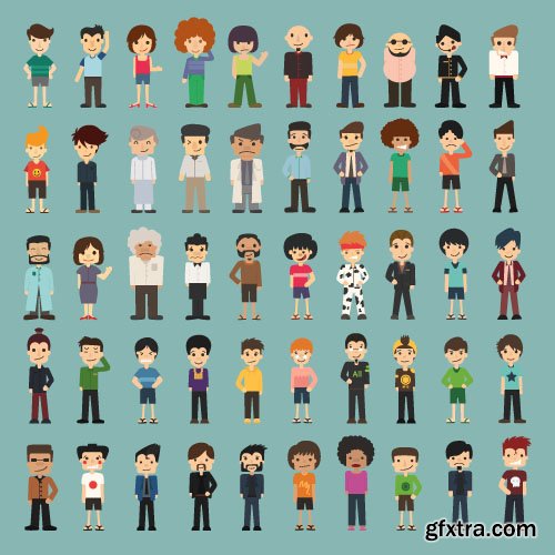 People Vector Set 5 - 25xEPS