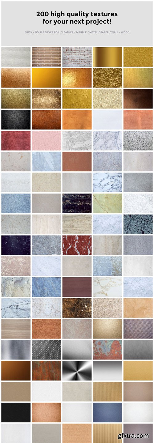 CM 291485 - 200 Textures / Backgrounds - Pack