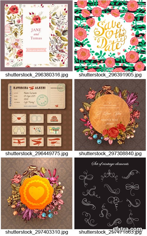 Amazing SS - Wedding Invitation & Elements 2, 25xEPS