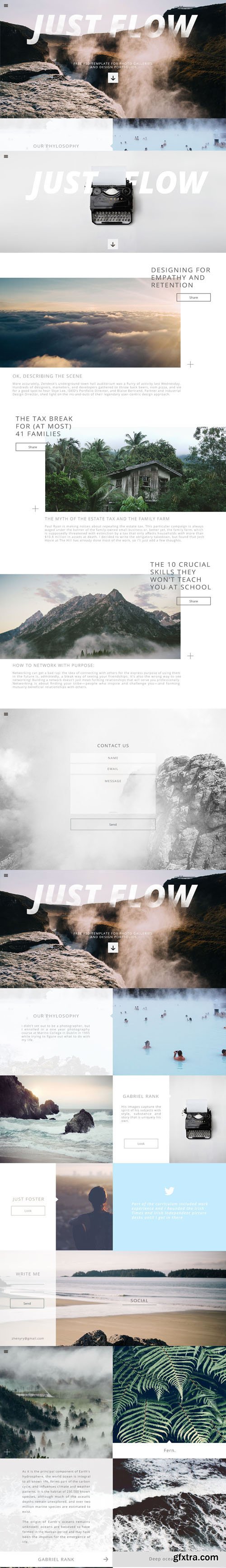 Clean PSD Website Template