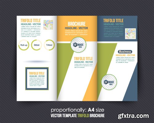 Business brochure and advertising roll-Up banner vector