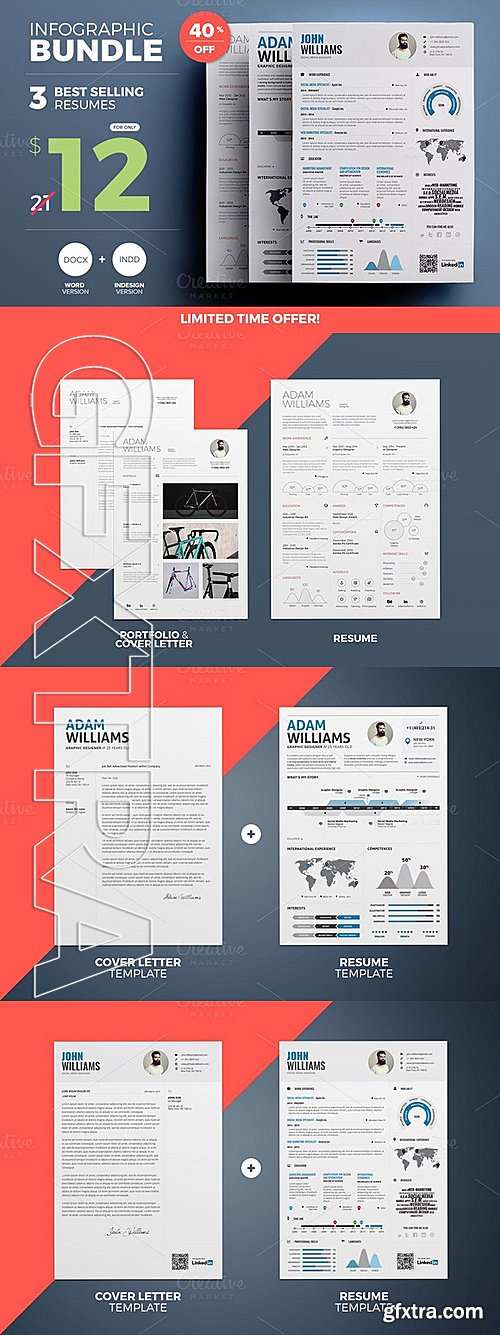 CM - Best Infographic Resumes - Bundle 331400