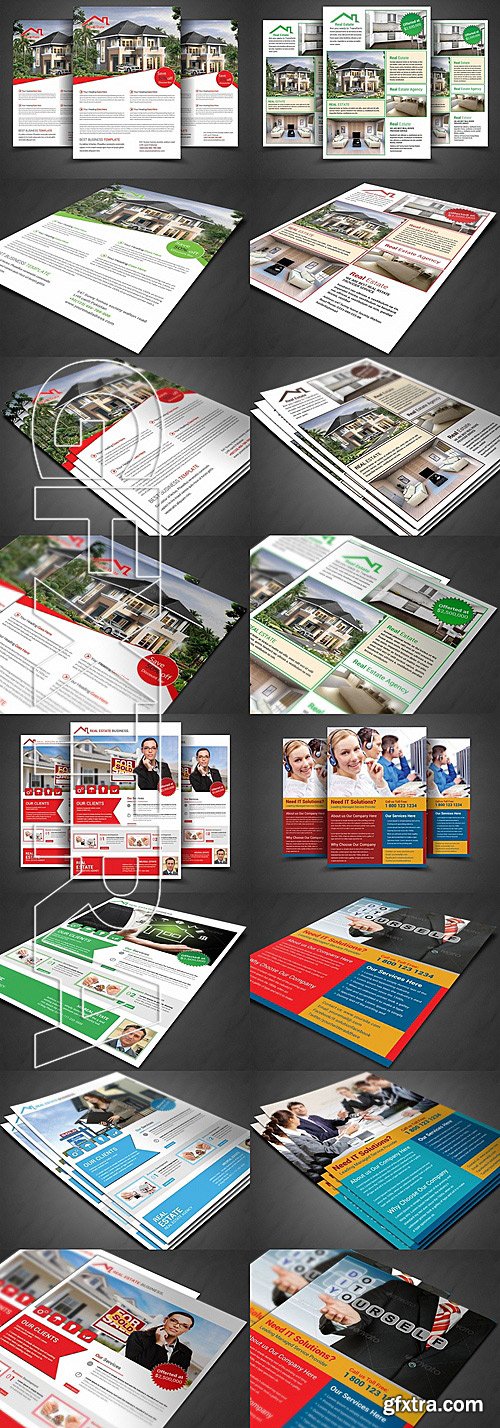 CM - Real Estate Flyer Bundle Templates 331084