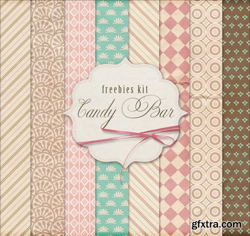 Paper Background Textures - Candy Bar