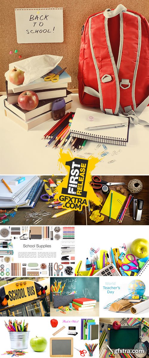Stock Photos School objects for students