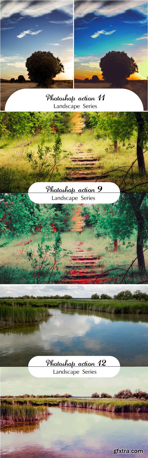 Landscape Photoshop Actions, part 2