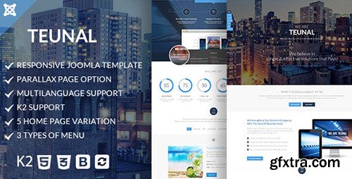 ThemeForest - Teunal v1.0 - Responsive Joomla template - 12002574