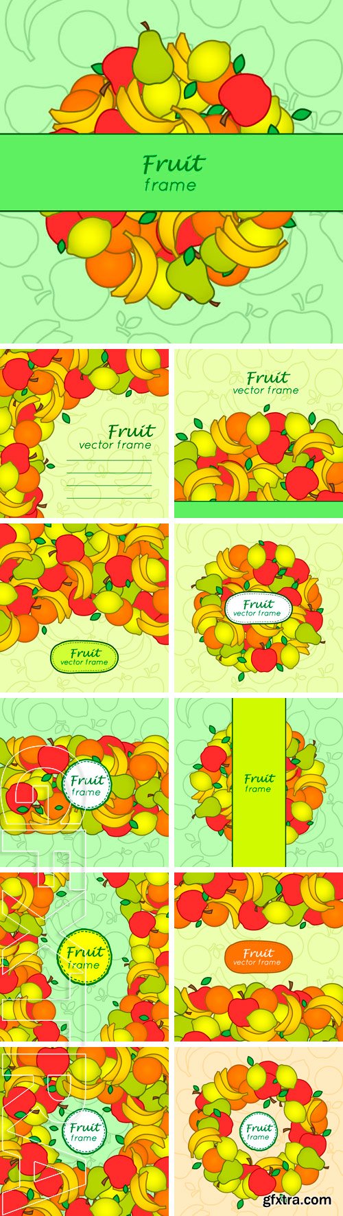 Stock Vectors - Fruit frame. Vector frame