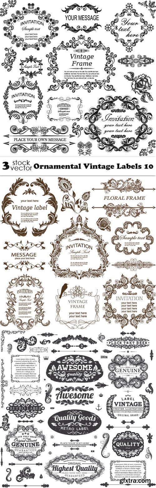 Vectors - Ornamental Vintage Labels 10