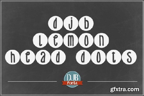 CM - DJB Lemon Head Dots Font 332297