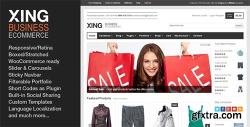 ThemeForest - Xing v1.7.0 - Business / ecommerce WordPress Theme - 2953363