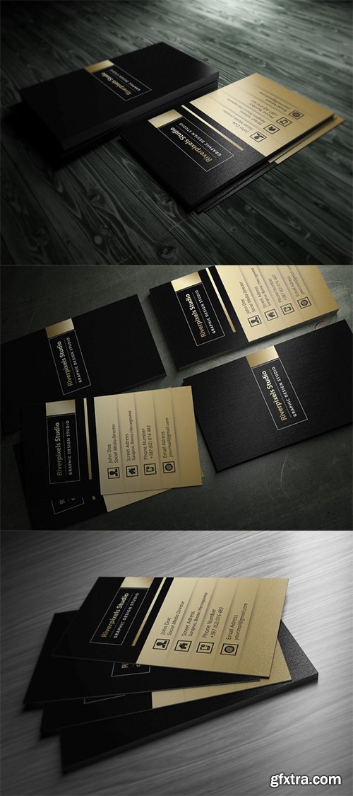 CM - Dark Gold Business Card 330702