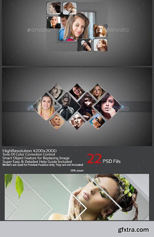 GraphicRiver Abstrakt Photo Frame Bundle 12321527