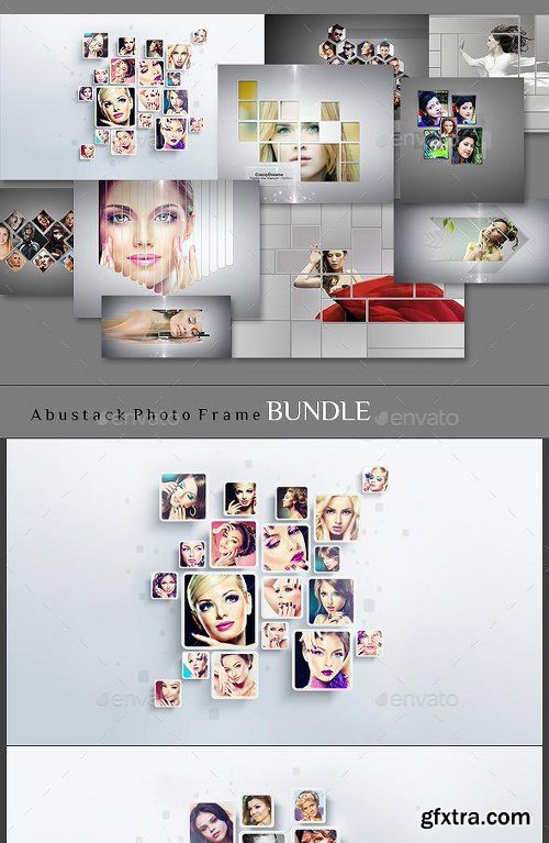 GraphicRiver Abstrakt Photo Frame Bundle 12321527