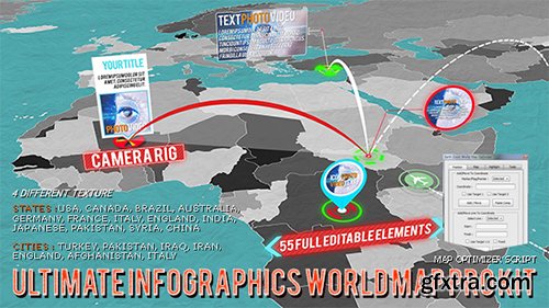 Videohive 3D World Map Pro Kit 11602298