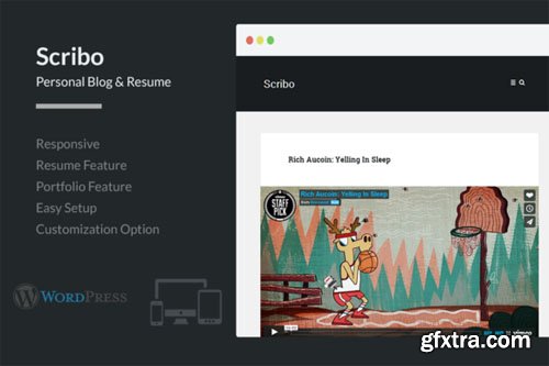 Scribo | Personal Blog & Resume v1.2 - CM 72896