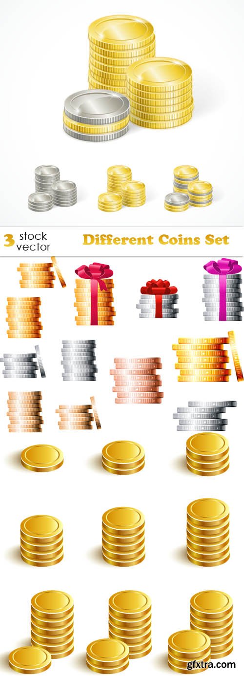 Vectors - Different Coins Set