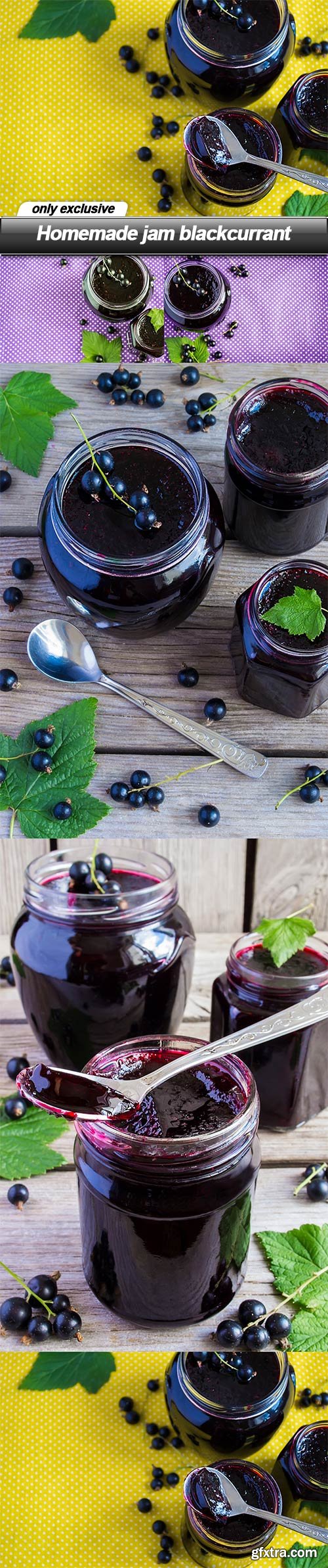 Homemade jam blackcurrant - 5 UHQ JPEG