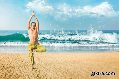 Yoga on the sand