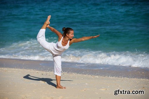 Yoga on the sand