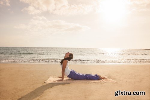 Yoga on the sand