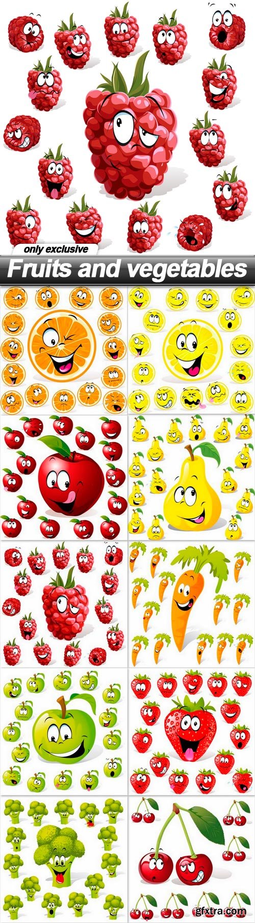 Fruits and vegetables - 10 EPS