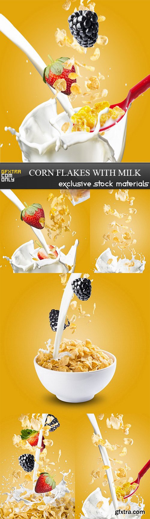 Corn Flakes with Milk - 6 UHQ JPEG