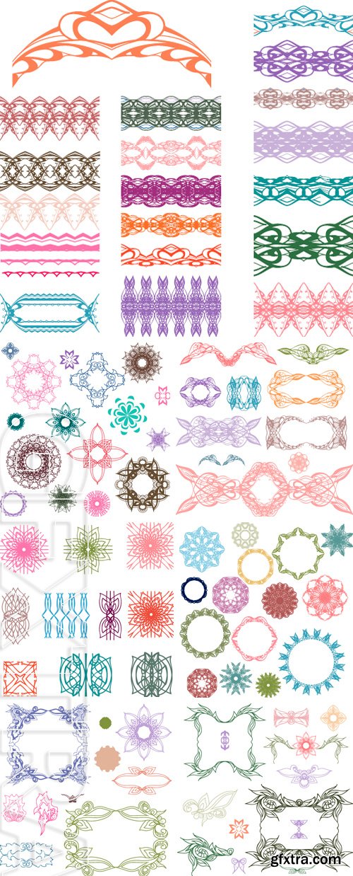 Stock Vectors - Set of colorful design elements Doodle hand drawn, vector illustration