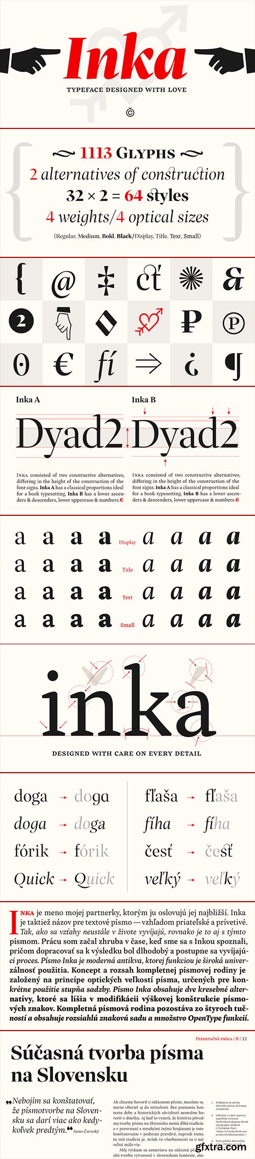 Inka - Typeface Designed by Love 64xOTF $686 NEW!