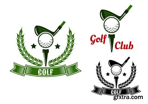 Golf Club Elegant Logos - 5 EPS