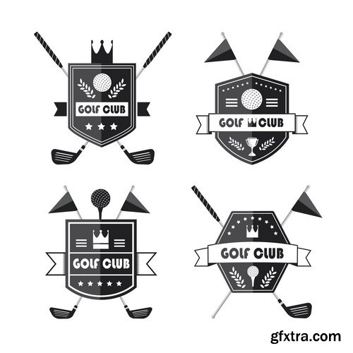 Golf Club Elegant Logos - 5 EPS