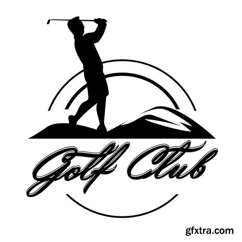 Golf Club Elegant Logos - 5 EPS