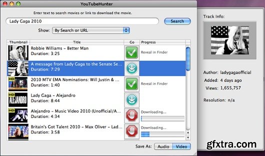 YouTubeHunter 5.5.7 (Mac OS X)