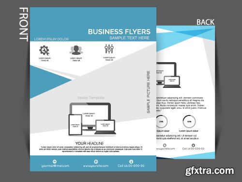 Business flyer brochure or magazine cover vector