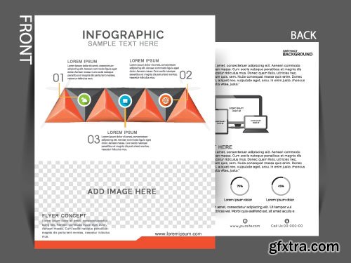 Business flyer brochure or magazine cover vector