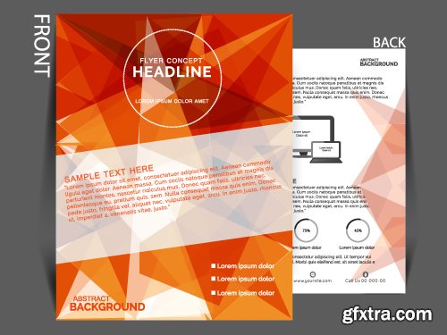 Business flyer brochure or magazine cover vector