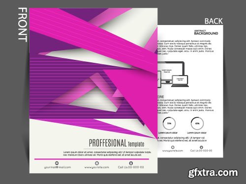 Business flyer brochure or magazine cover vector