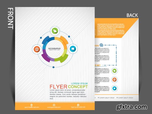 Business flyer brochure or magazine cover vector