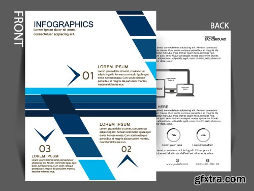 Business flyer brochure or magazine cover vector