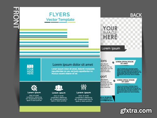 Business flyer brochure or magazine cover vector