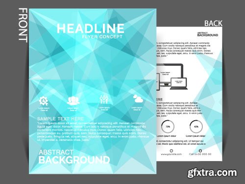 Business flyer brochure or magazine cover vector